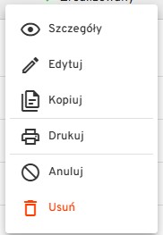 rozwiniecie menu przyjęcia wszystkie