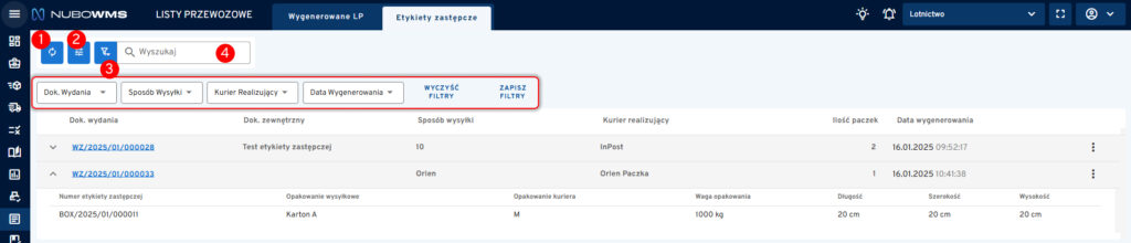 Widok etykieta zastępcza